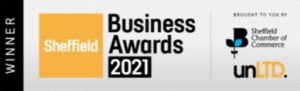 Winner Creative Impact Award Sheffield Business Awards 2021